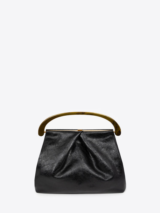 Pleated Leather Bag