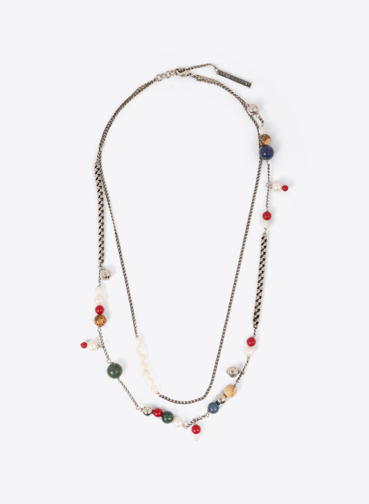 Pearl And Stone Necklace