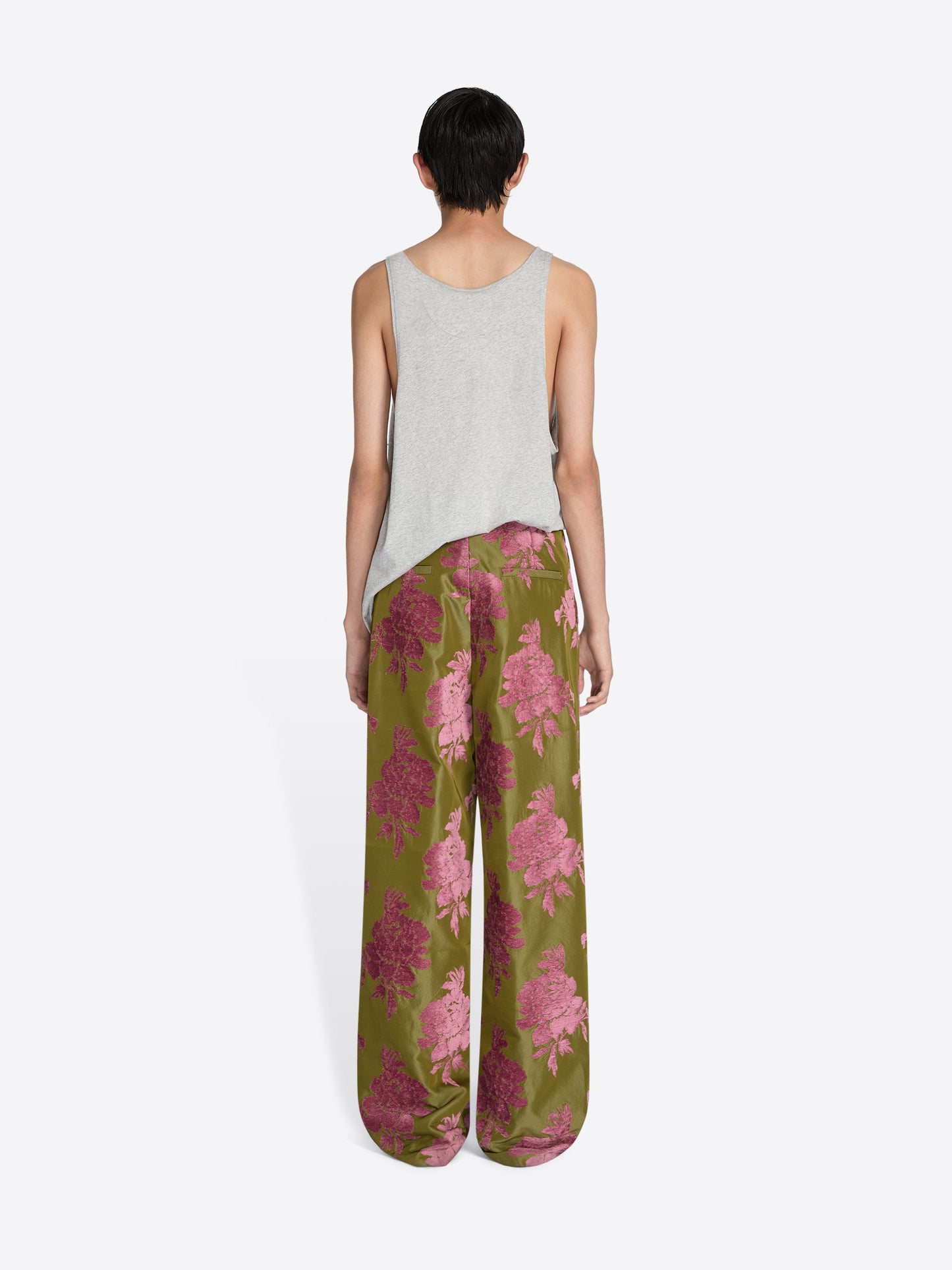 Pleated Fil Coupᄄᆭ Pants