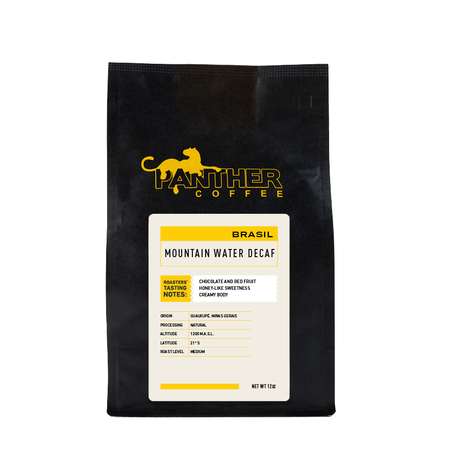 Decaf Mountain Water Brazil 12 oz - Roasted Coffee for Everyday Home Brewing