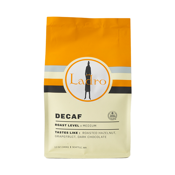 Ladro Decaf 12 oz - Roasted Coffee for Everyday Home Brewing