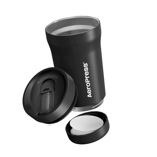 AeroPress Travel Coffee Tumbler - Stainless Steel - Coffee Drinkware for Home and Travel