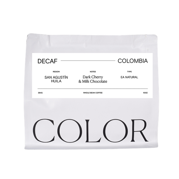 Decaf Colombia San Agustin 10 oz - Roasted Coffee for Everyday Home Brewing