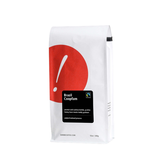 Brazil Coopfam Certified Fairtrade 2 lb - Roasted Coffee for Everyday Home Brewing