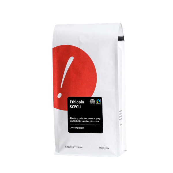 Ethiopia SCFCU Fairtrade Organic 12 oz - Roasted Coffee for Everyday Home Brewing