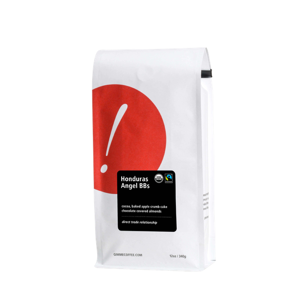 Honduras Angel BBs Fairtrade Organic 12 oz - Roasted Coffee for Everyday Home Brewing