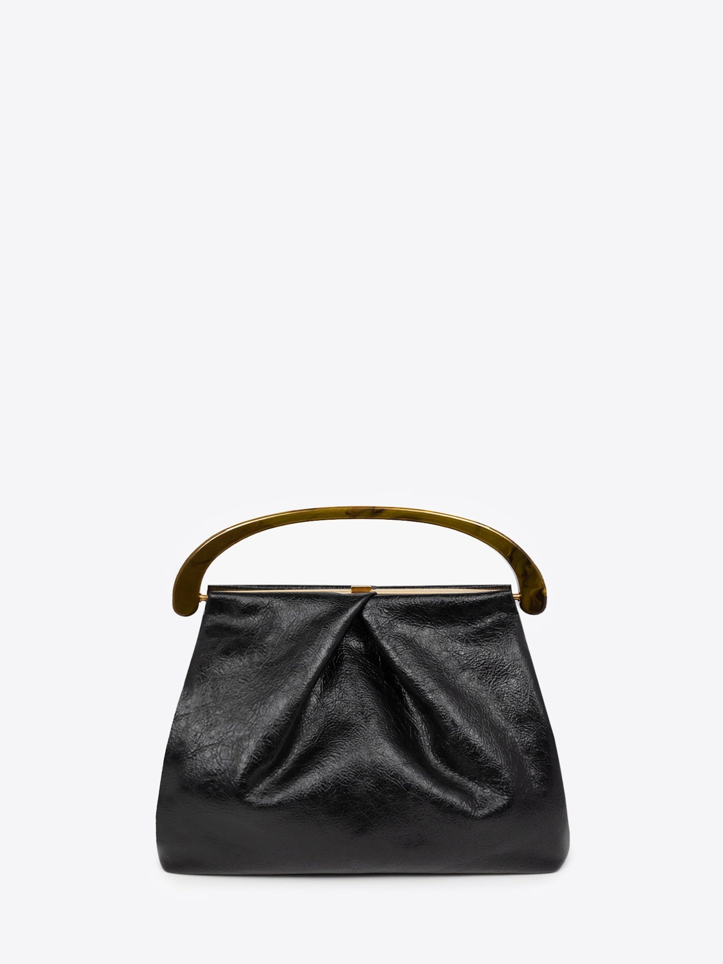 Pleated Leather Bag