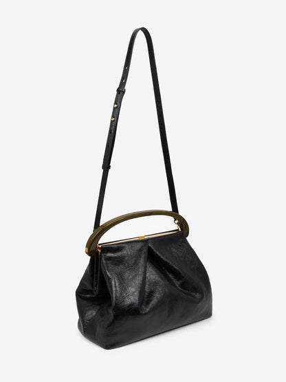 Pleated Leather Bag