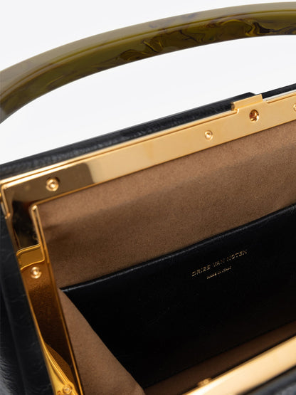 Pleated Leather Bag