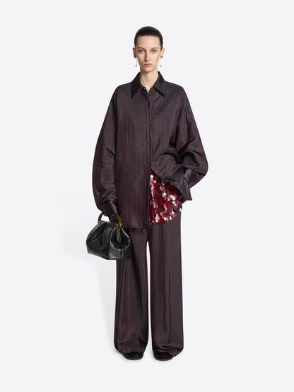 Pleated Leather Bag