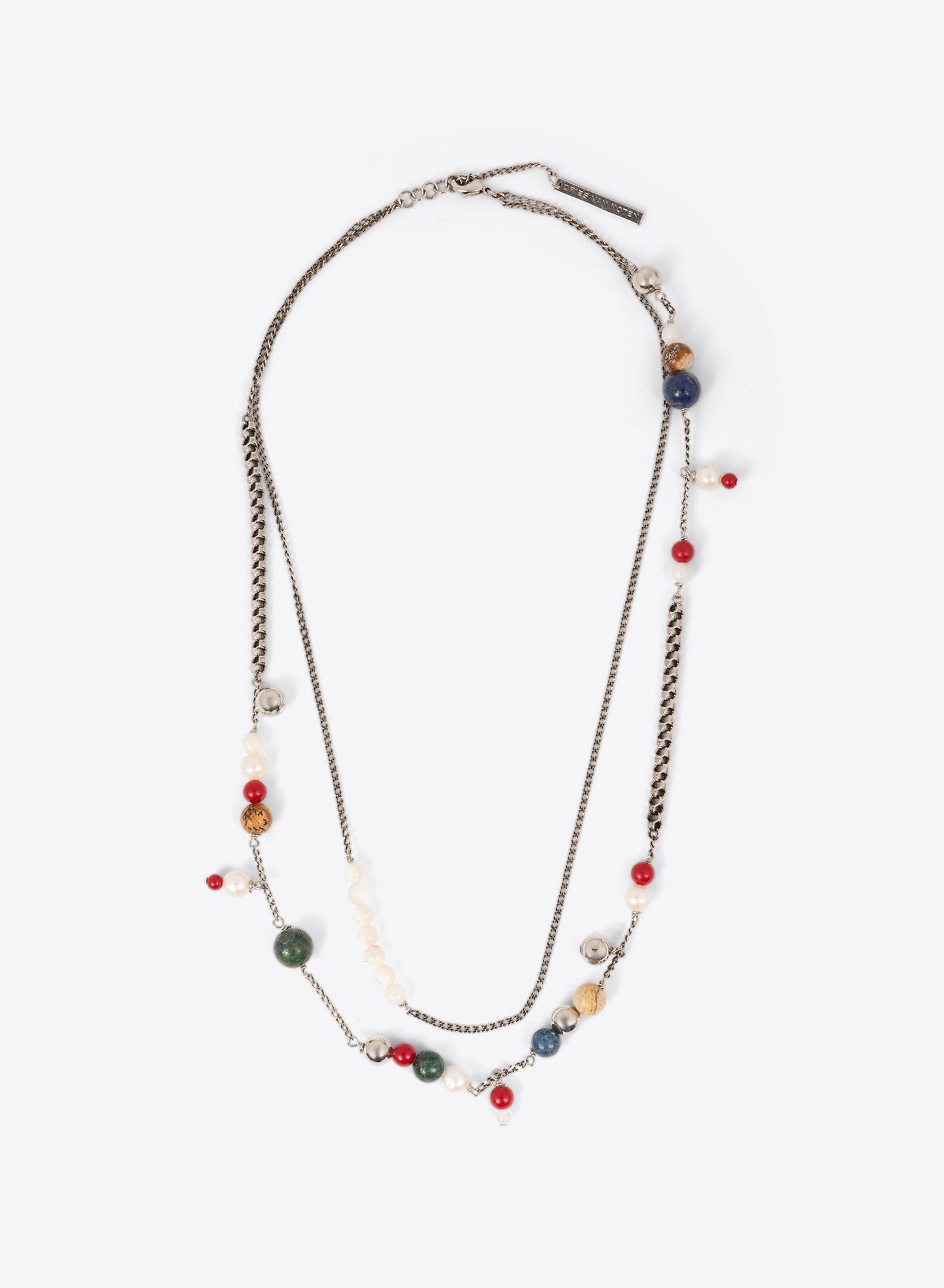 Pearl And Stone Necklace