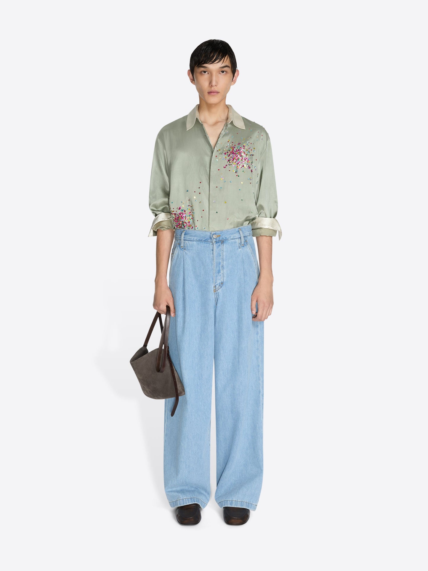 Pleated Jeans