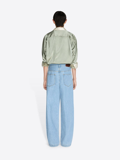 Pleated Jeans