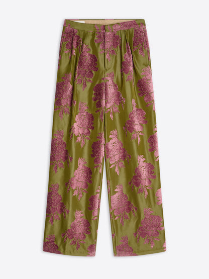 Pleated Fil Coupﾨﾦ Pants