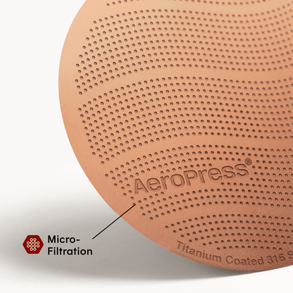 AeroPress Gold Tone Filter - Standard - Reusable Coffee Filter for Everyday Brewing