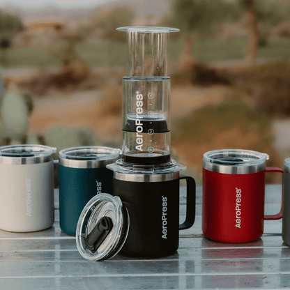AeroPress Travel Coffee Mug - Stainless Steel - Coffee Drinkware for Home and Travel