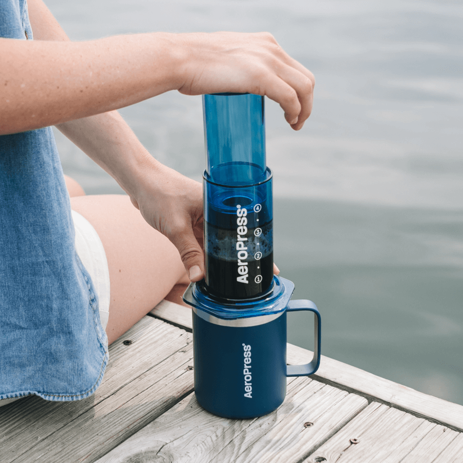 AeroPress Travel Coffee Mug - Stainless Steel - Coffee Drinkware for Home and Travel