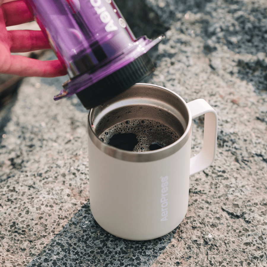 AeroPress Travel Coffee Mug - Stainless Steel - Coffee Drinkware for Home and Travel