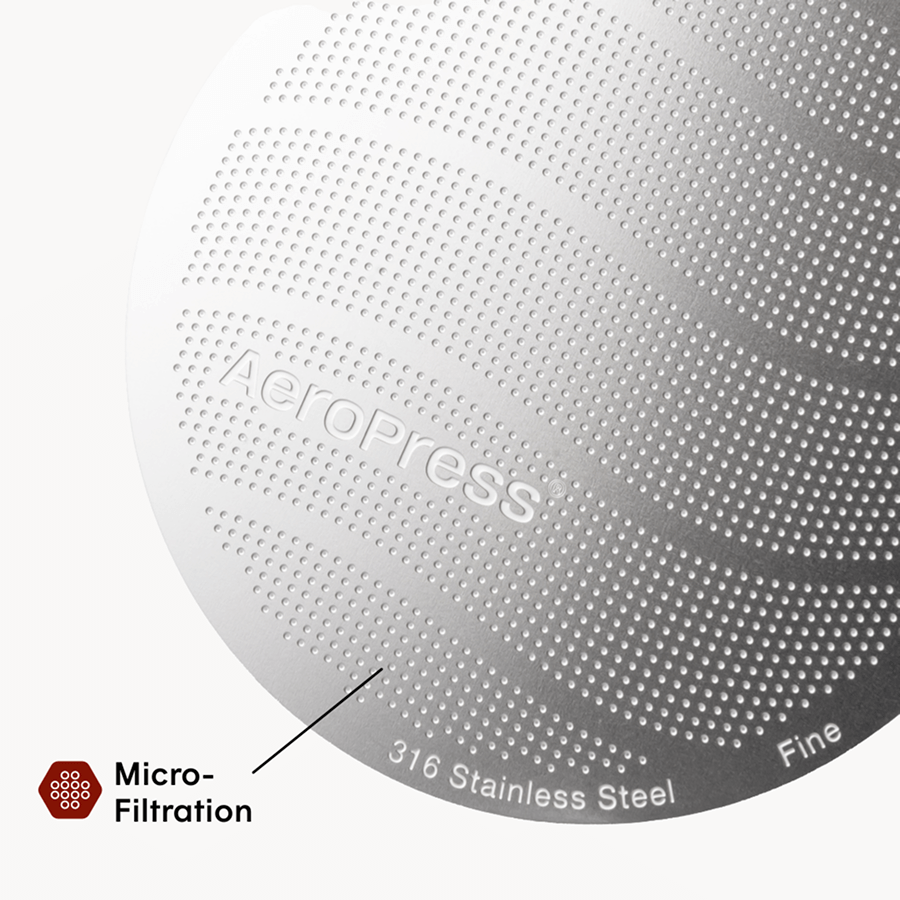 AeroPress Stainless Steel Filter - Standard - Reusable Coffee Filter for Everyday Brewing