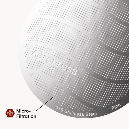 AeroPress Stainless Steel Filter - XL - Reusable Coffee Filter for Everyday Brewing