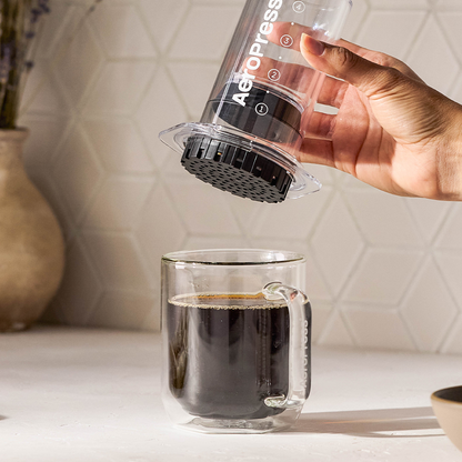 AeroPress Coffee Maker - Clear and Colors - Coffee Press for Smooth Everyday Brewing