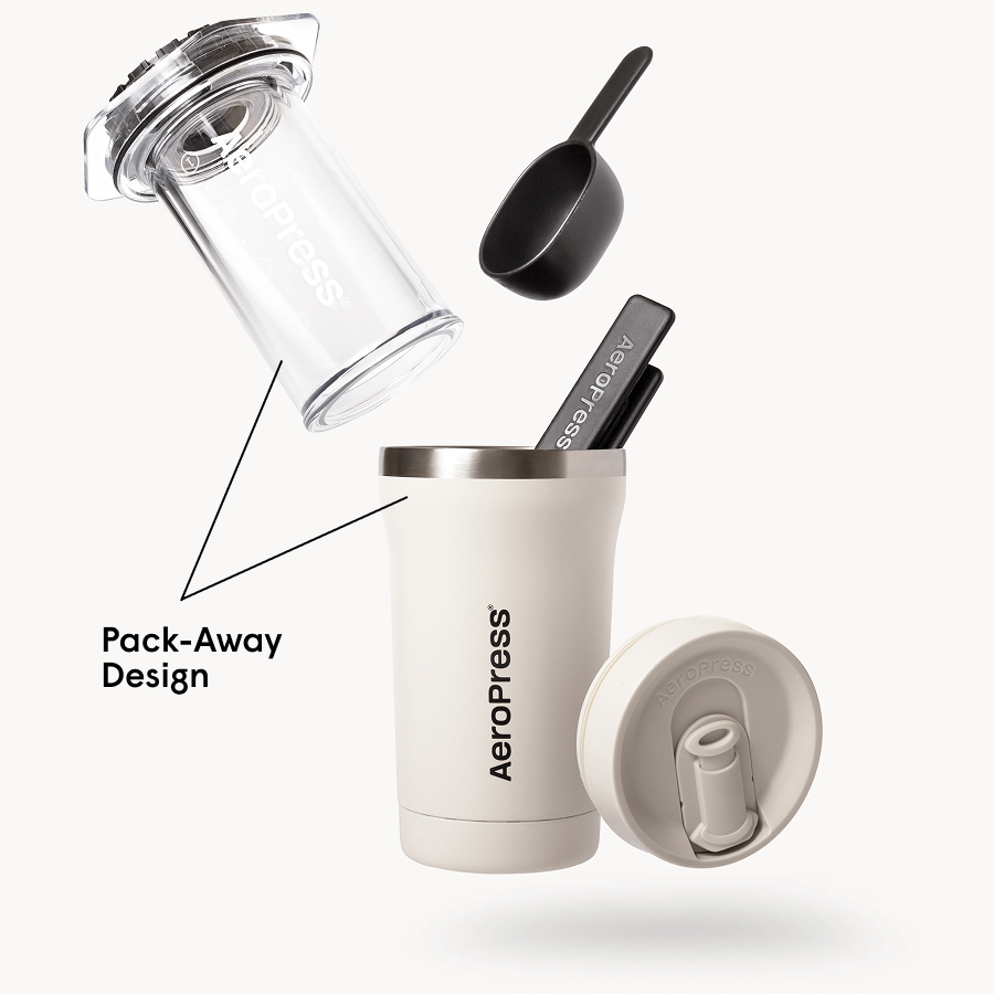 AeroPress Coffee Maker - Go Plus - Coffee Press for Smooth Everyday Brewing