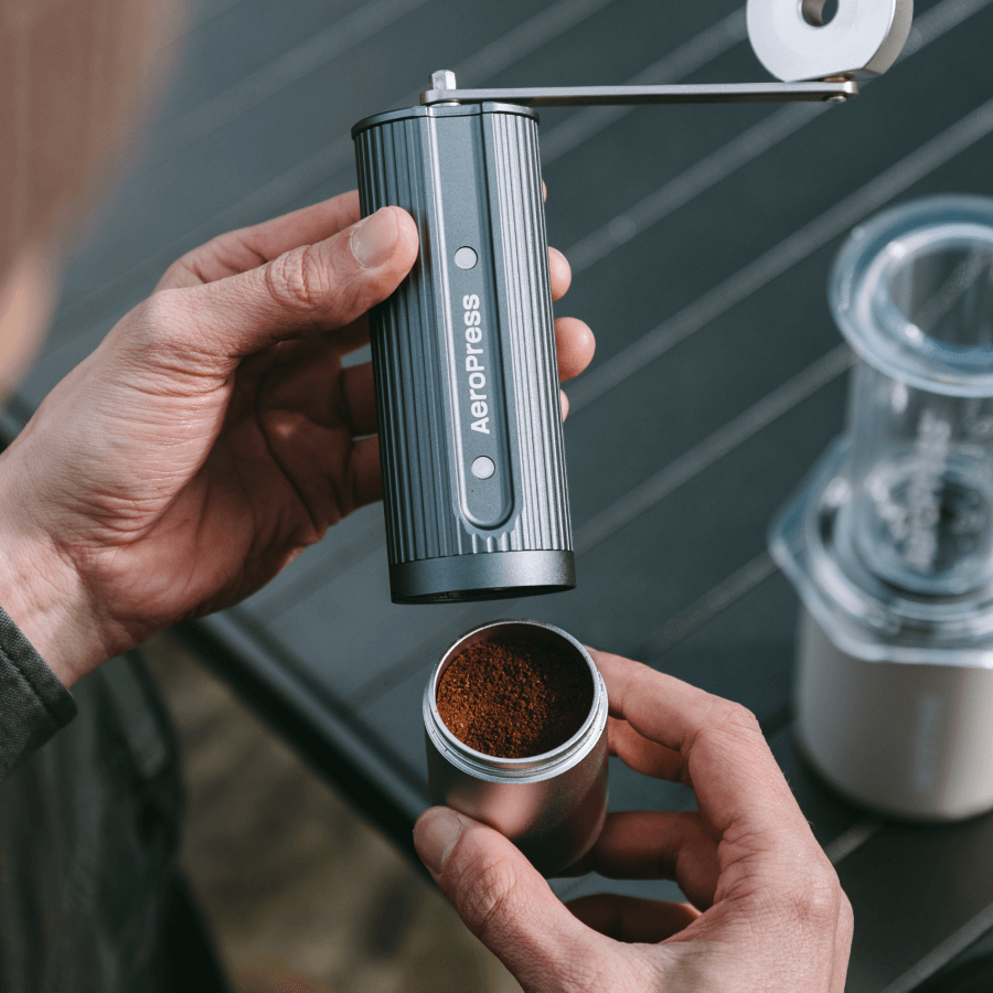 AeroPress Manual Coffee Grinder - Manual Coffee Grinder for Fresh Daily Brewing