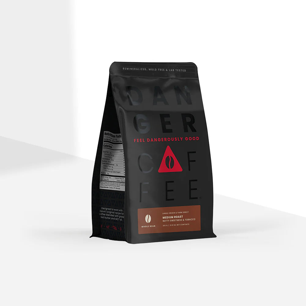 Medium Roast Whole Bean Remineralized Coffee - Roasted Coffee for Everyday Home Brewing