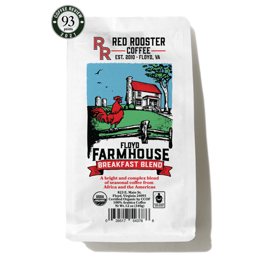 Organic Floyd Farmhouse Breakfast Blend - Roasted Coffee for Everyday Home Brewing