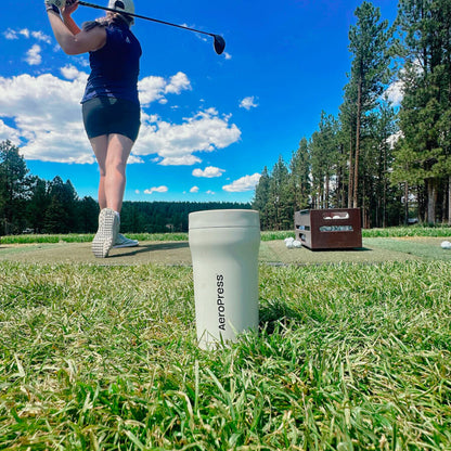 AeroPress Travel Coffee Tumbler - Stainless Steel - Coffee Drinkware for Home and Travel