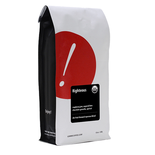 Righteous (Organic) 12 oz - Roasted Coffee for Everyday Home Brewing