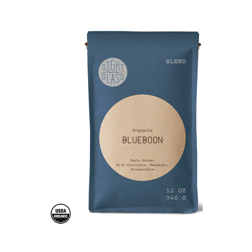 Organic Blueboon 12 oz - Roasted Coffee for Everyday Home Brewing