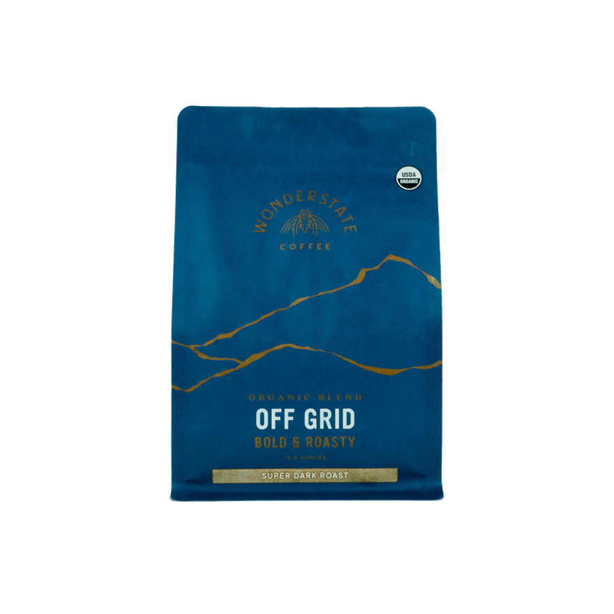 Organic Off Grid Super Dark Roast 1.5 lb - Roasted Coffee for Everyday Home Brewing