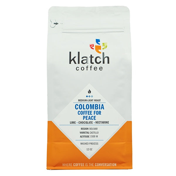 Colombia Coffee for Peace 12 oz - Roasted Coffee for Everyday Home Brewing
