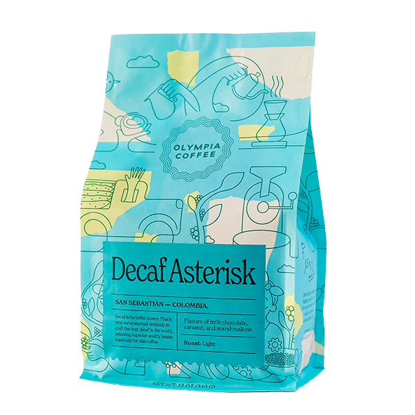 Decaf Asterisk 12 oz - Roasted Coffee for Everyday Home Brewing