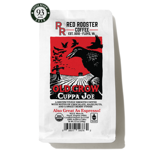 Organic Old Crow Cuppa Joe - Roasted Coffee for Everyday Home Brewing