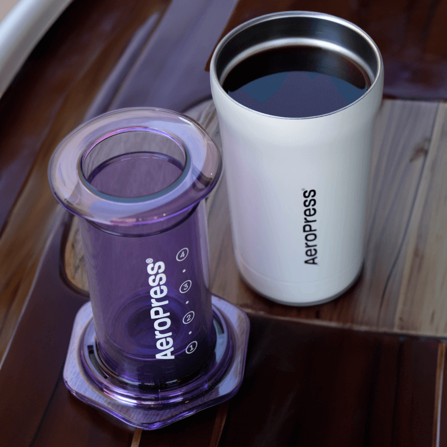 AeroPress Travel Coffee Tumbler - Stainless Steel - Coffee Drinkware for Home and Travel