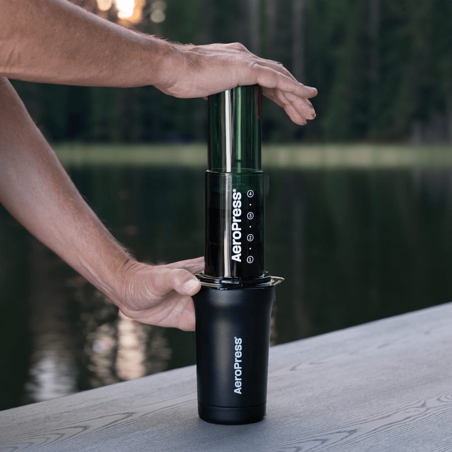AeroPress Travel Coffee Tumbler - Stainless Steel - Coffee Drinkware for Home and Travel
