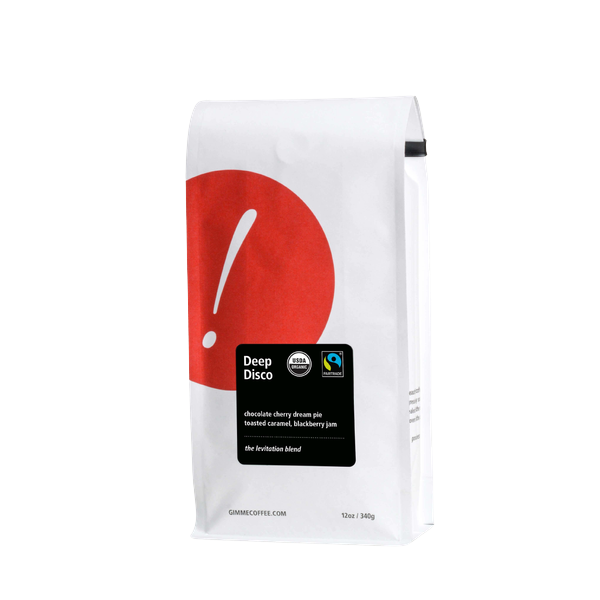 Deep Disco Fairtrade Organic 12 oz - Roasted Coffee for Everyday Home Brewing